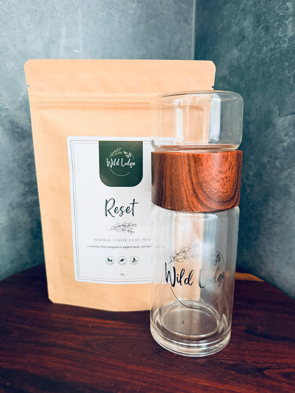 Reset Double Wall Glass Tea Infuser