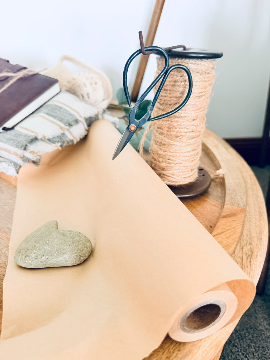 Twine Spool with Iron Scissors
