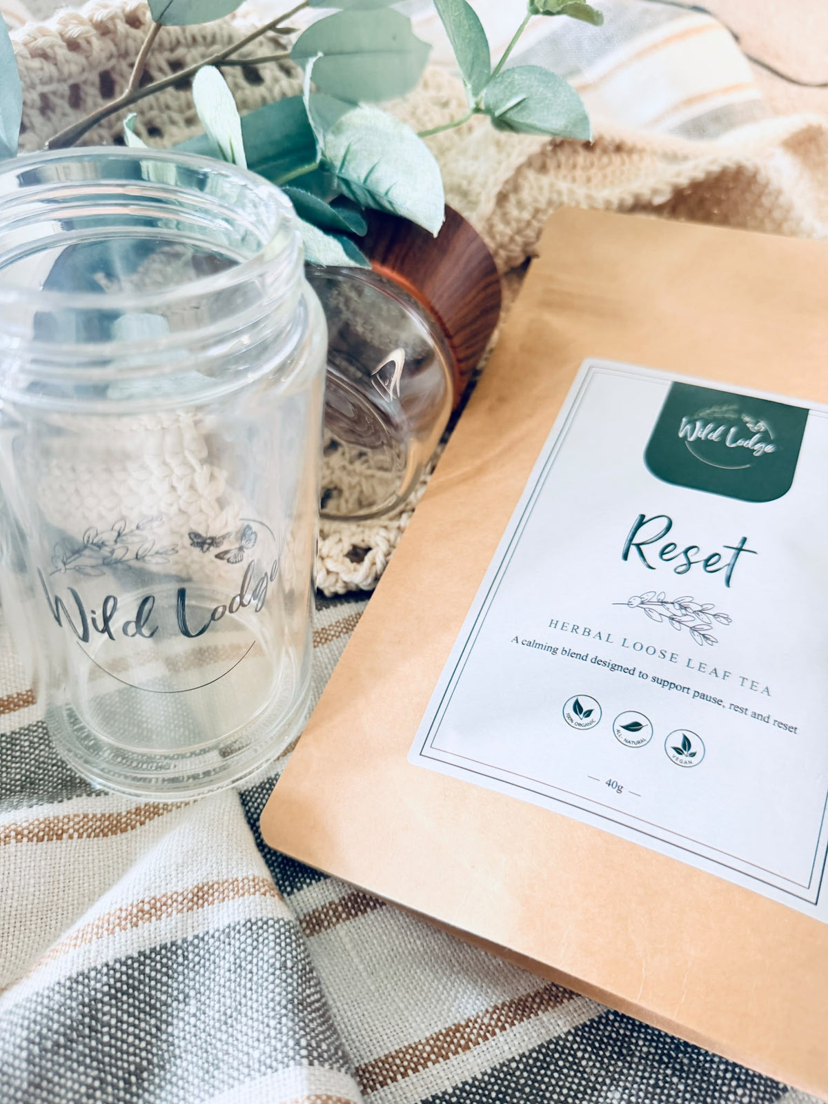 Reset Double Wall Glass Tea Infuser
